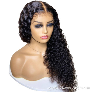 Cheap Malaysian Raw Hair Lace Closure Wig With Baby Hair 13X6 Unprocessed Virgin Hair Kinky Curly Human Lace Wig For Black Women